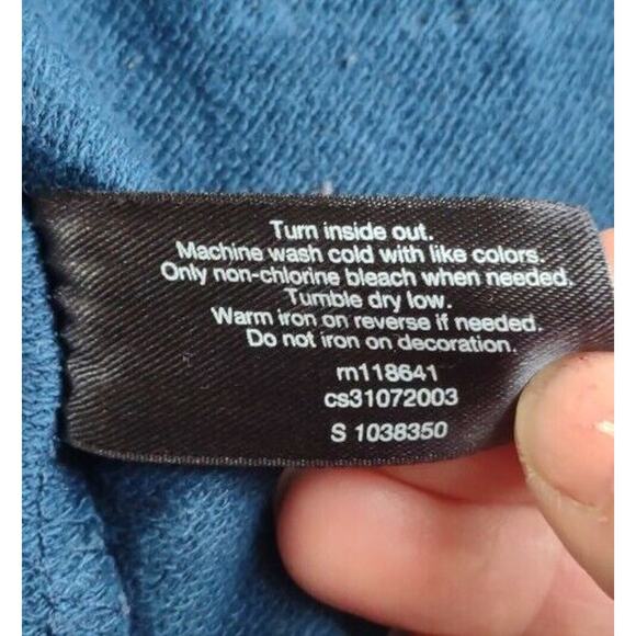 Lane Bryant Blue Long Sleeve Pullover Knit Top With Bling Size 20/24 2X - Picture 7 of 9